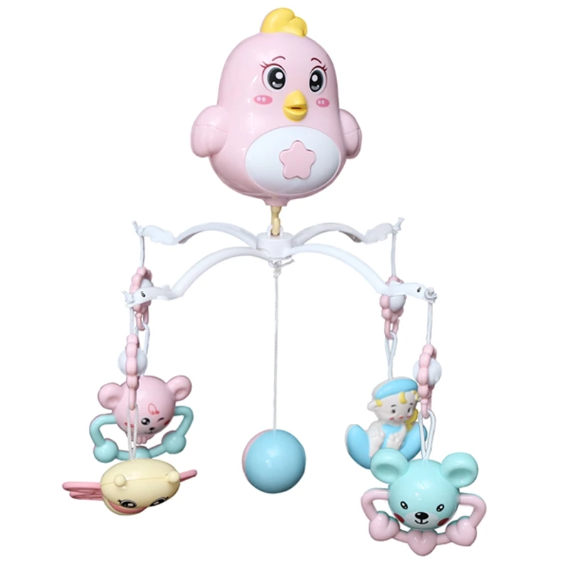 

Baby Crib Mobile Crib Rattle Music Box Night Light Rotate Bed Toys