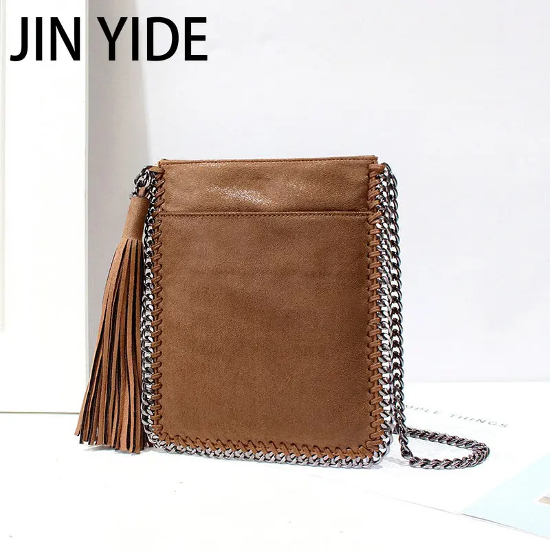 Jin Ylde Woman Luxury Brand Wallet Simple Chain Woven Design Messenger Mobile Phone Card Bag Cheap Flash Black Purse Crossbody