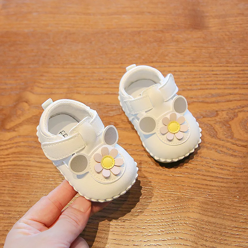 Spring Female Baby Soft Soled Shoes 0-1 Year Old Princess Baby Shoes Spring And Autumn 3-6 To 12 Months Baby Walking Shoes 8