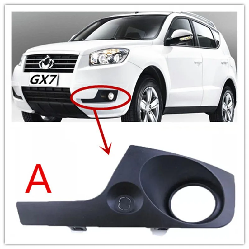 

For Geely Emgrand GX7 EmgrarandX7 Geely EX7 SUV Car left and right front fog lamp frame Fog lamp cover front anti-fog lamp deco
