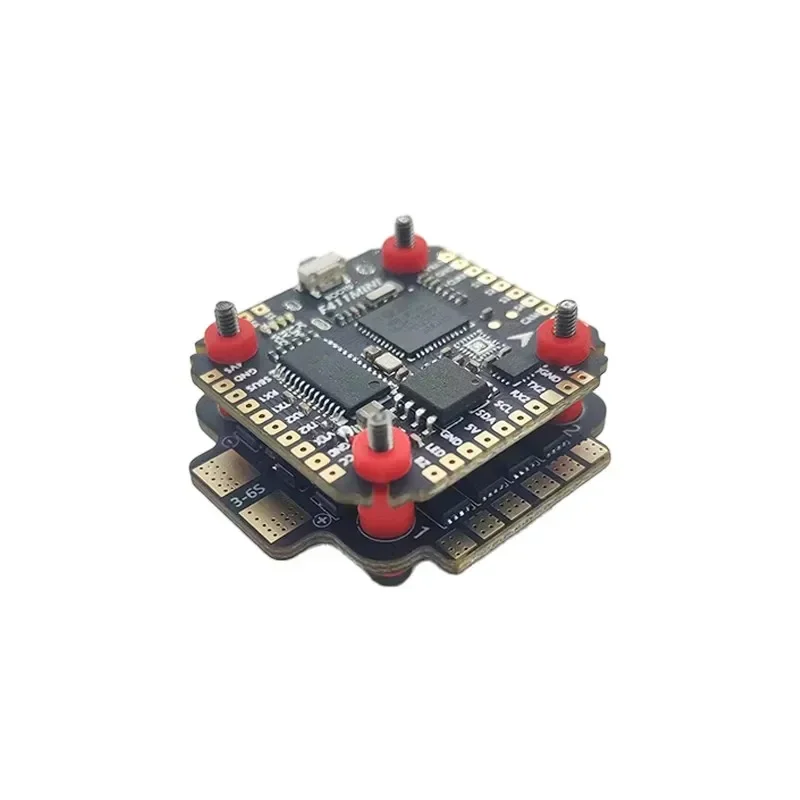 Фото Полетный контроллер Aocoda-RC F4 MINI F411 Stack 20×20мм, 3-6S 35A ESC с поддержкой BLHeli-S Bluejay BLS, FC с барометром, черным ящиком и OSD №3