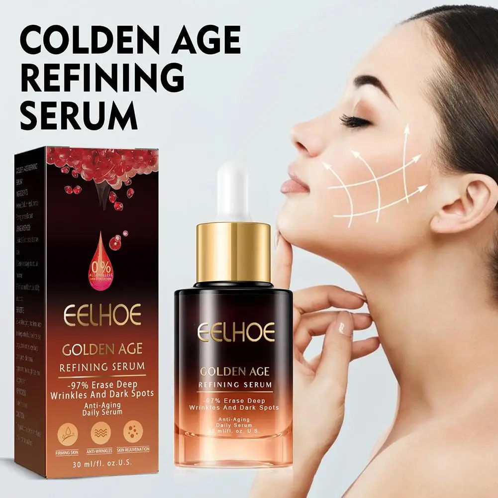 

30ml Golden Age Refining Face Serum Lifting Firming Fade Essence Brighten Lines Whitening Anti-aging Skin Fine Nourish Care