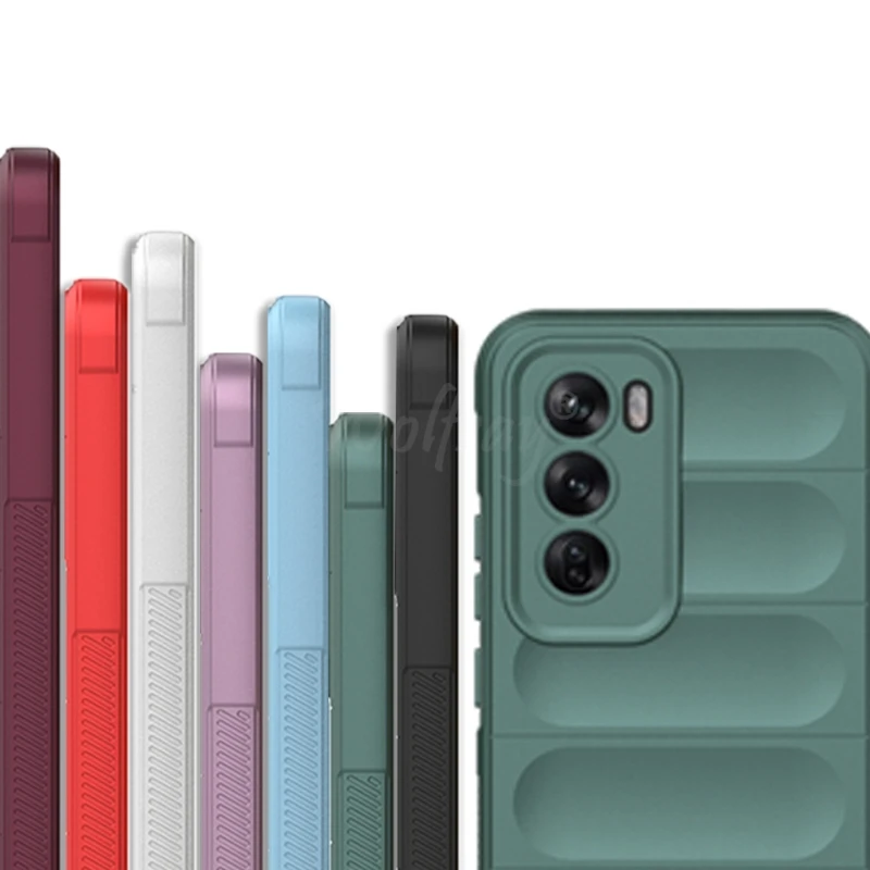 Для OPPO Reno 12 Pro Чехол Силиконовый жидкий ударопрочный ТПУ резиновый чехол защитный