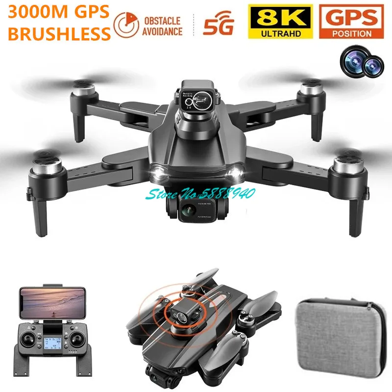 

GPS бесщеточный умный возврат Follow Me WIFI FPV RC Drone 5G 30 минут 8K двойная камера 360 ° обход препятствий Радиоуправляемый квадрокоптер