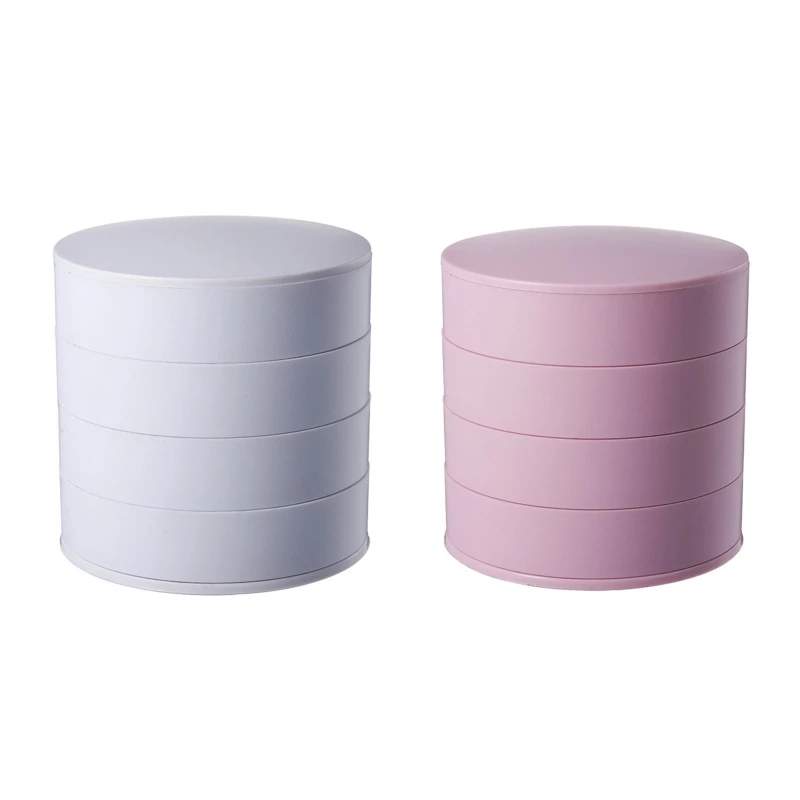 

Пластиковая шкатулка для ювелирных изделий с крышкой и ящиками, органайзер для цепочек, колец, браслетов, чехол