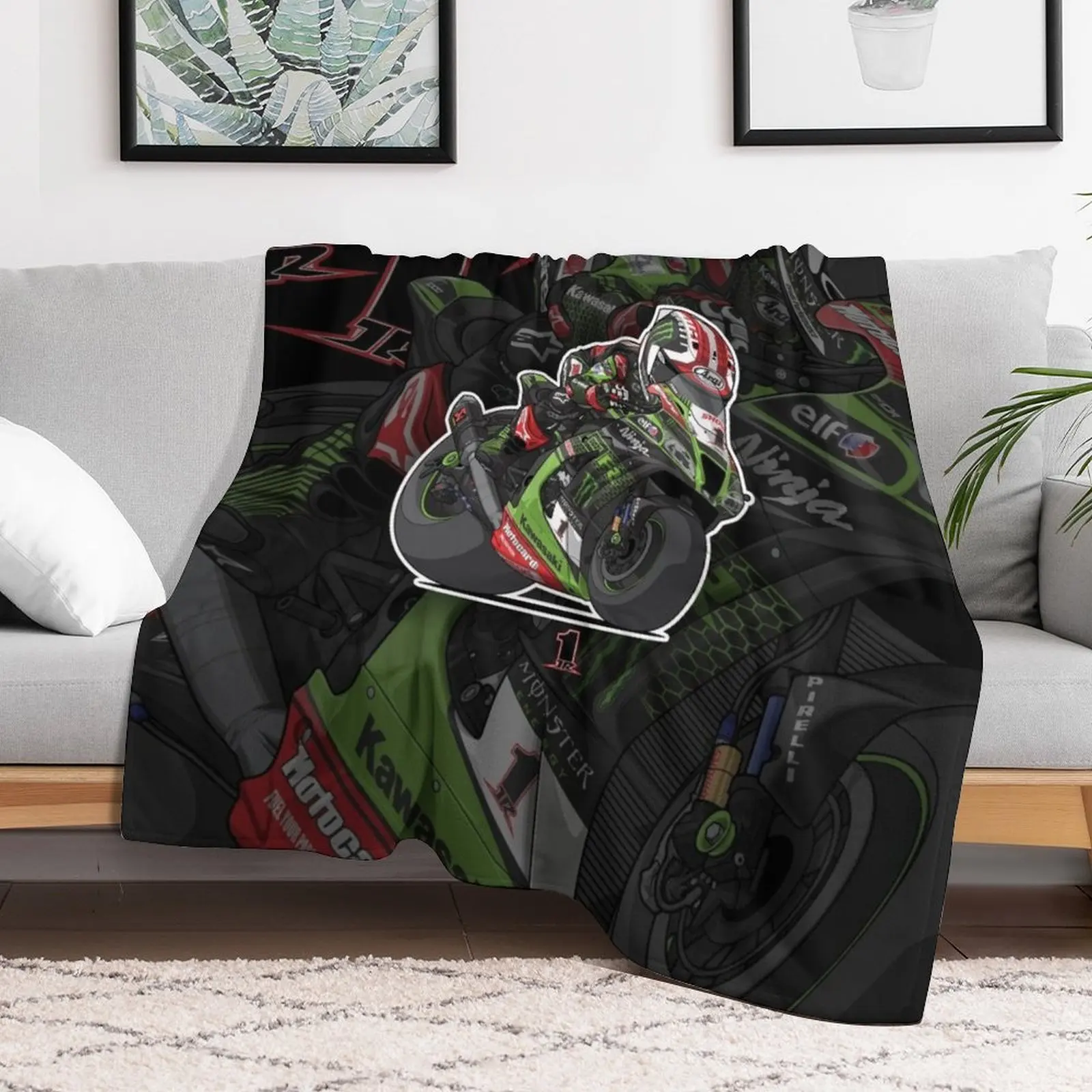 WORLD CHAMPION WSBK 2020 - Одеяло JONATHAN REA Декоративные кровати Покрывала Гигантские одеяла