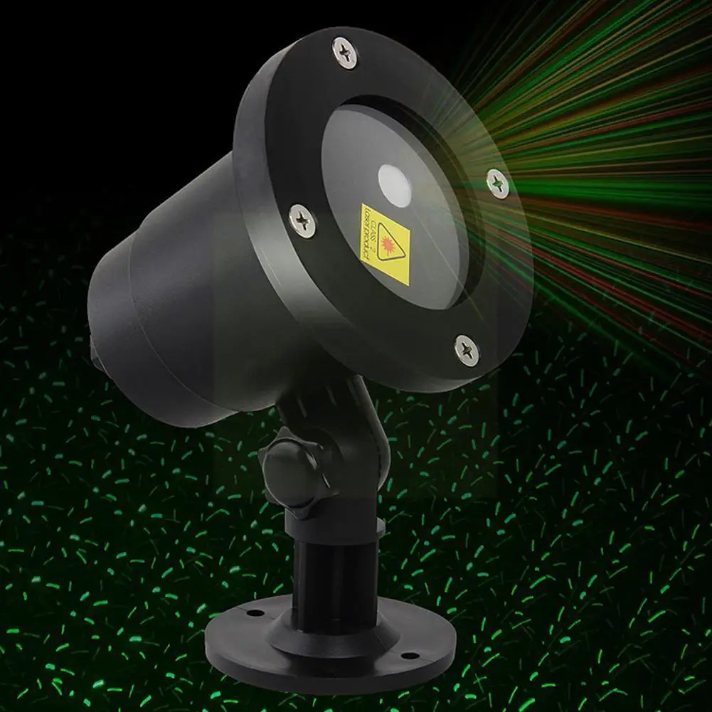 

Проектор с движущимися звездами, пейзаж, светящийся красный и зеленый наружный светодиодный сад, Рождественский сценический светсветильни...