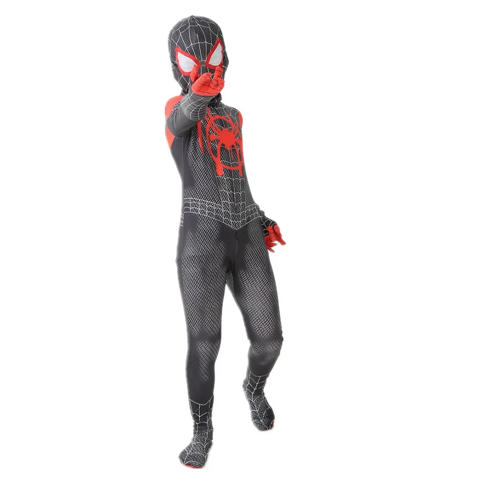 

Miles Spiderman Iron Man Captain America Muscle Kids Halloween Spiderman Costume Superhero Spiderman Cosplay Costume Mask