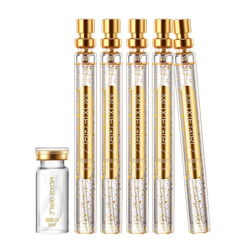 

Protein Thread Lifting Face Instalift Tightening Essence Set Soluble Protein Thread And Gold Essence Combination Micron-Level
