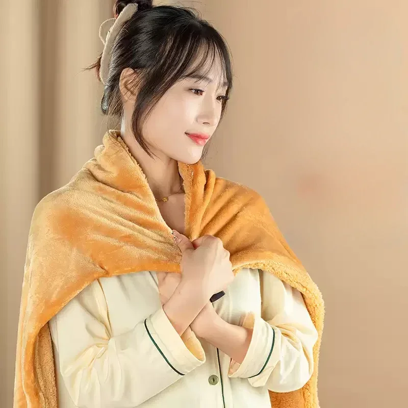 Электрическое одеяло односпальное с подогревом для офиса