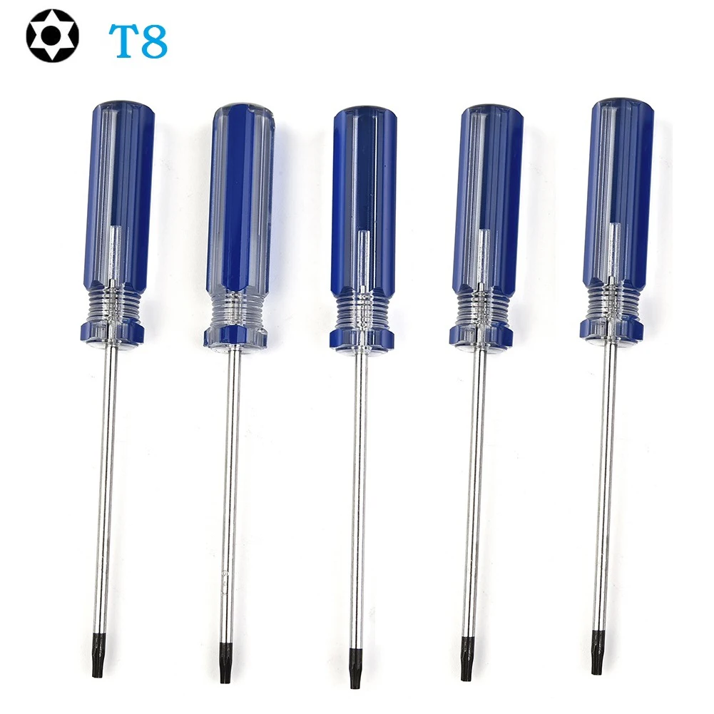 

5Pcs T8 T9 T10 Precision Magnetic Screwdriver 132mm Chromium Vanadium Alloy Steel Screwdrivers For Xbox One/360 Controller