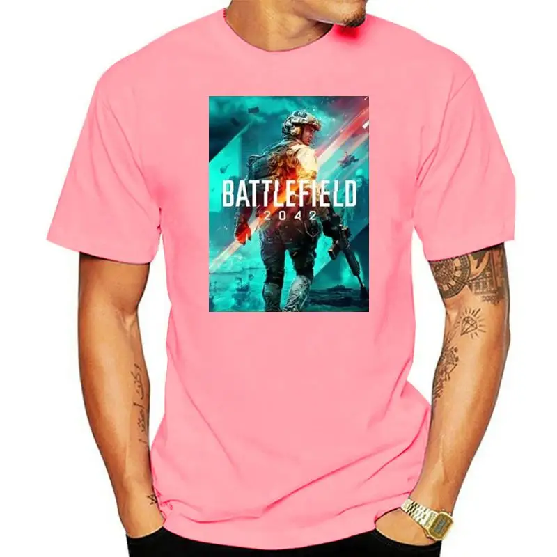 

Новинка, футболка унисекс из 100% хлопка с надписью «Essential Upcoming» для предстоящего шутера, для видеоигр, большие размеры, для мужчин и женщин