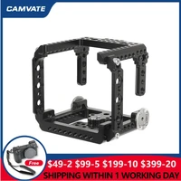 camvate camera full frame cage rig with arri rosette mount dual nato safety rail exclusively for red komodo 6k cinema camera