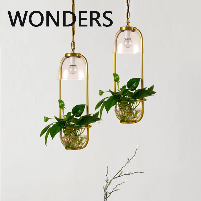 

Nordic Pendant Lights Creative Green Plant Pendant Lamp Personality Lustre Indoor Bar Table Hanging Lamps Home Decor Lighting