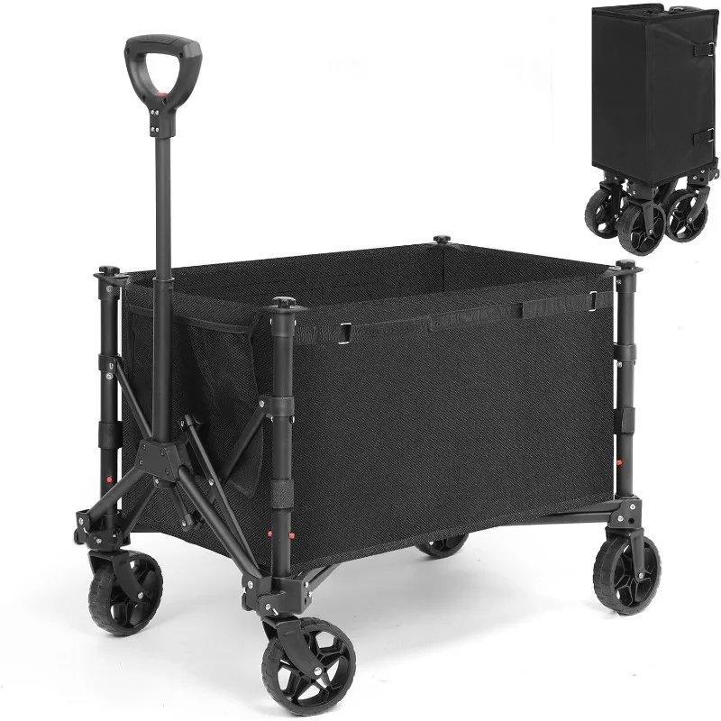 Складной вагон фунтов сверхмощный предмет эксплуатации для пляжа с колесами 120 л