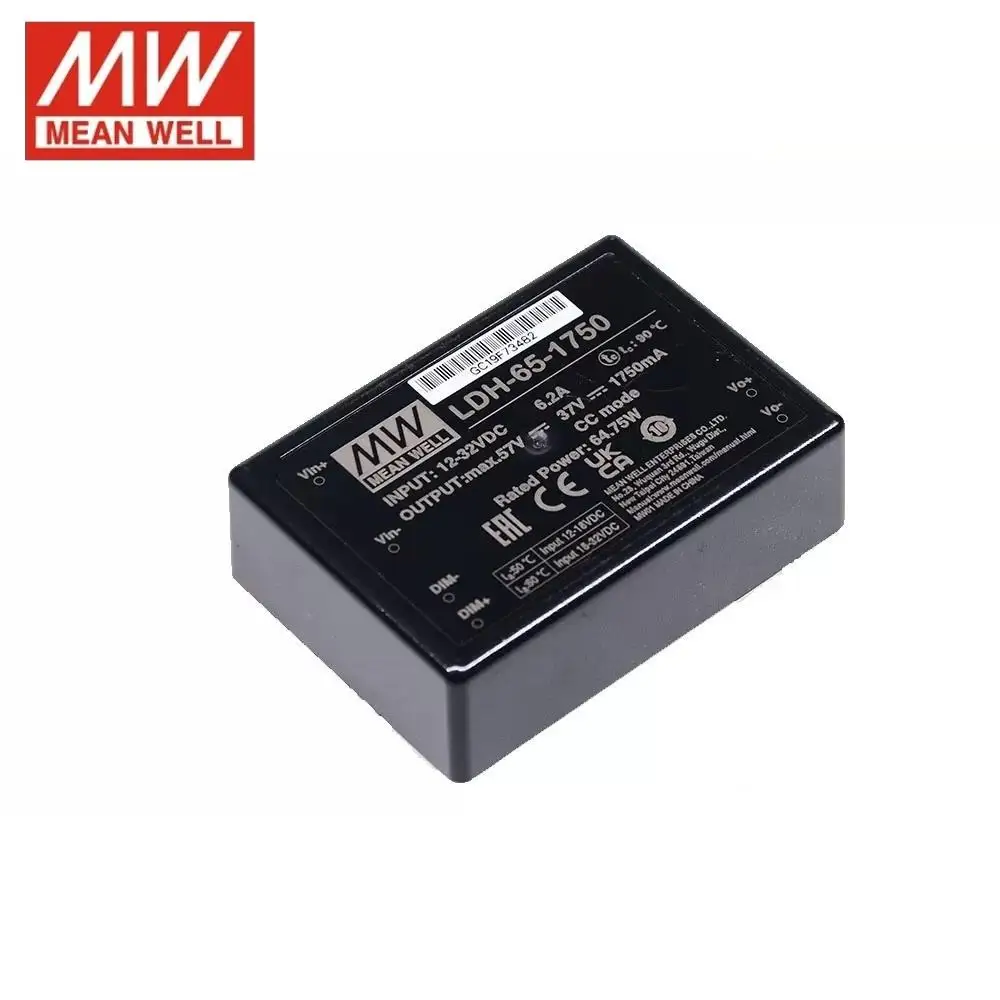 

MEAN WELL LDH-65 LED Switching Power Supply LDH-65-700/1050/1400/1750mA DC-DC LED Driver Booster Constant-Current Driver