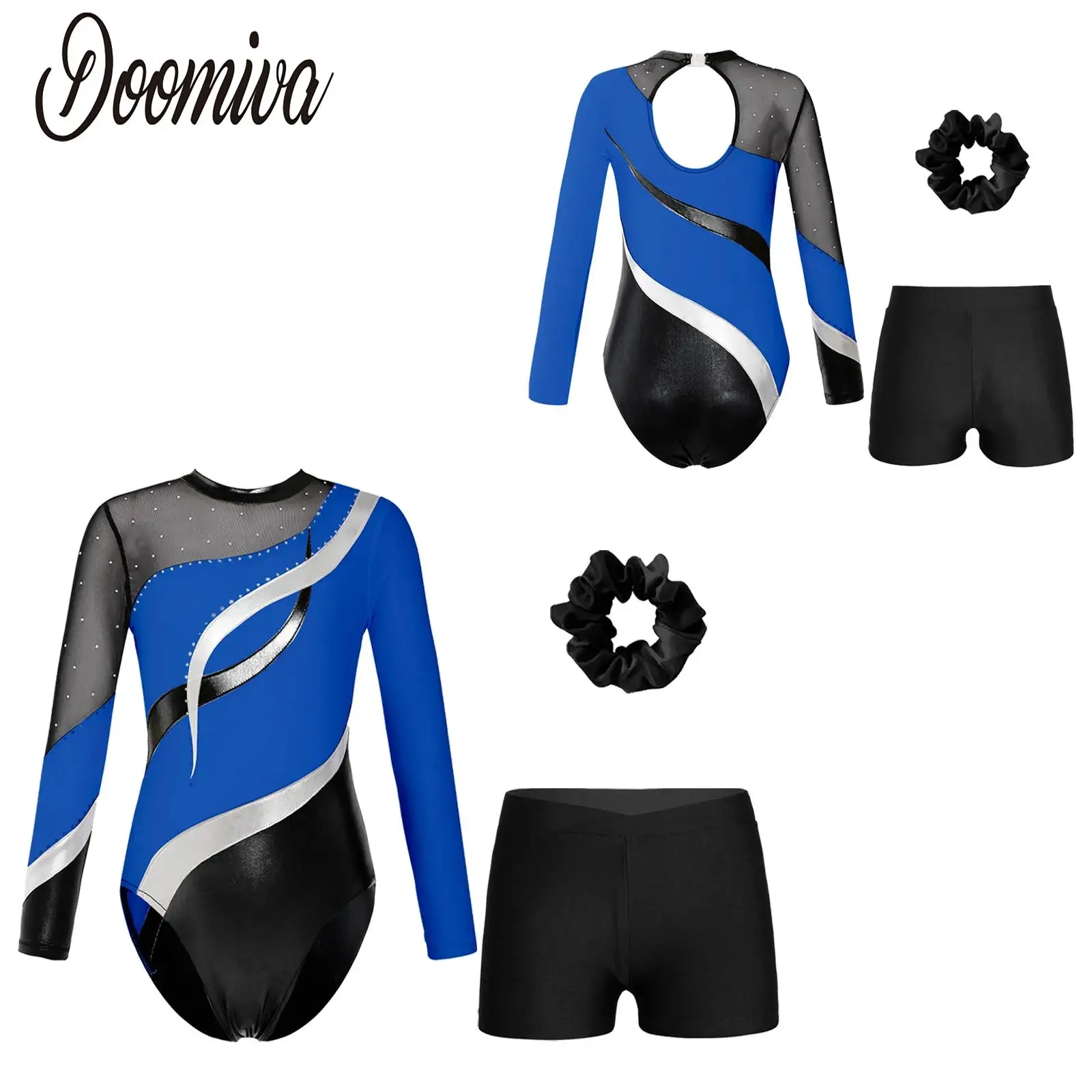 Купальник для девочек гимнастическая одежда костюм художественного танца боди