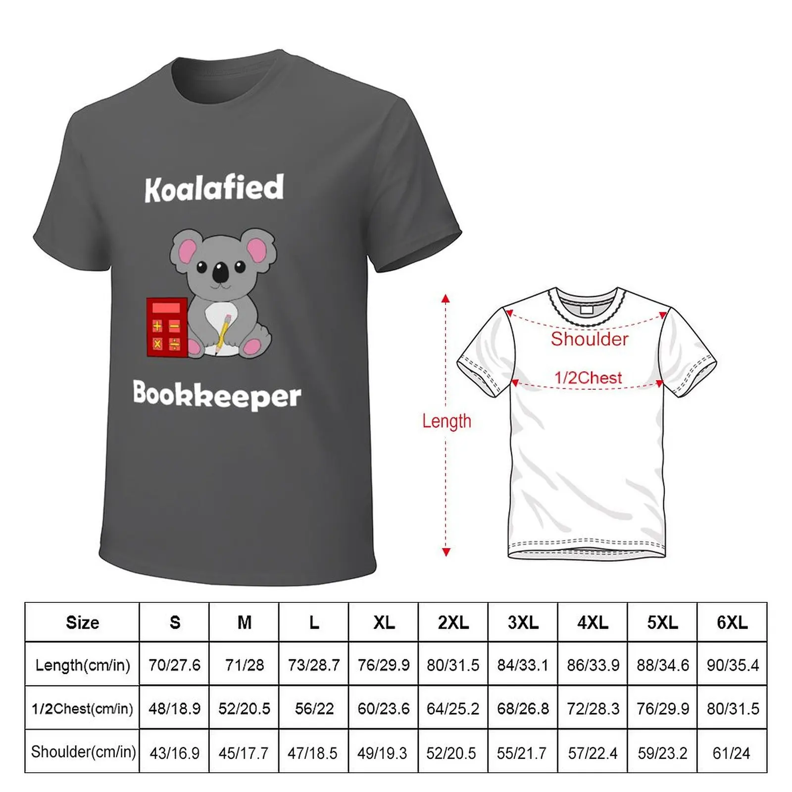 Футболка Koalafied Bookkeeper милая одежда спортивные поклонники мужские Графические