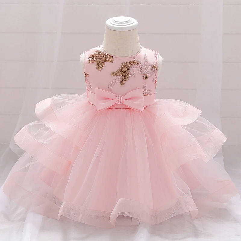 

2022 New Baby Girl Dress For Girls Birthday Party Wedding Dresses Infant Princess Dress For Newborn Carnival Costume 3-24 Month