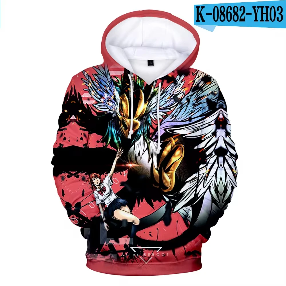 Мужская толстовка с 3D-принтом аниме Digimon Повседневный пуловер большого размера