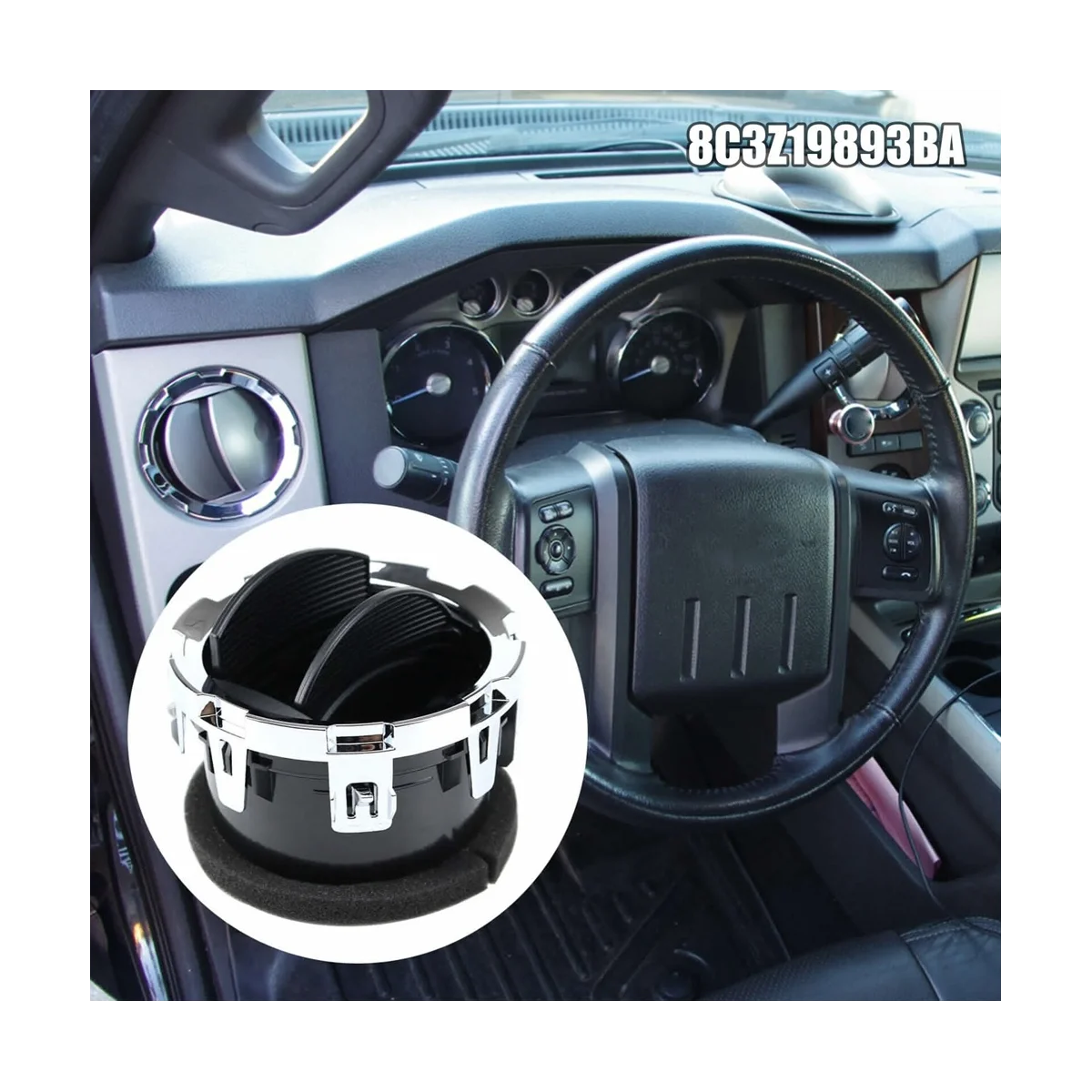 

2 шт., автомобильная решетка вентиляции для FORD F-250 F-350 2008 2009 2010, воздуховод кондиционера 8C3Z19893BA