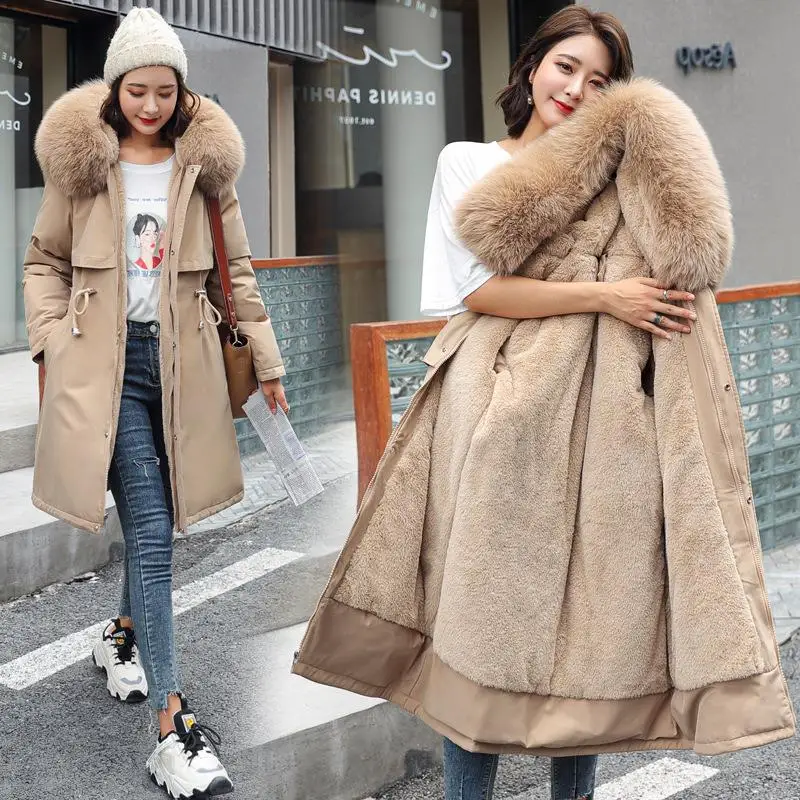 cotton jacket winter down cotton jacket women's mid-length thick