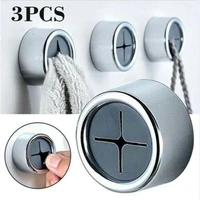 3pc portable chrome push in dishwashing holder storage rack bathroom shelving kitchen cloth clip tea towel holder