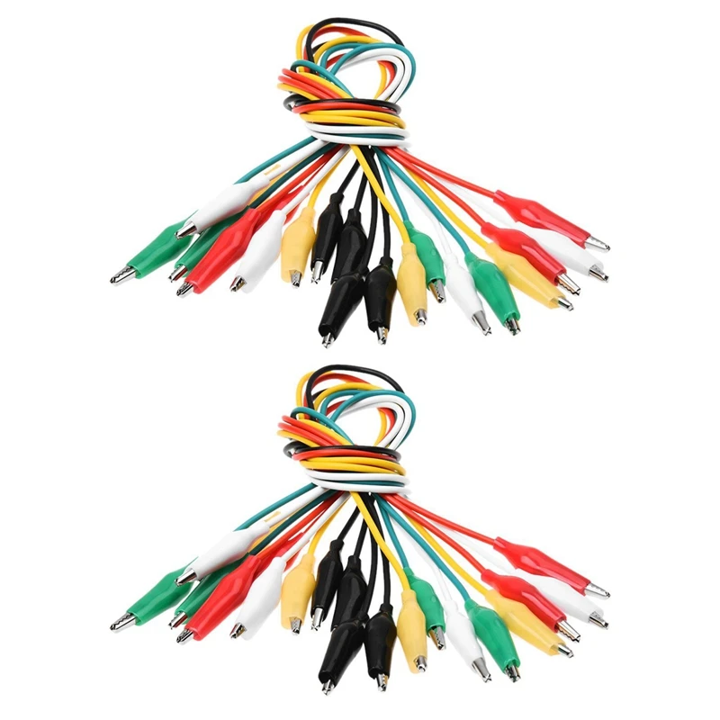 

20 шт., двухсторонние зажимы типа «крокодил», 5 цветов