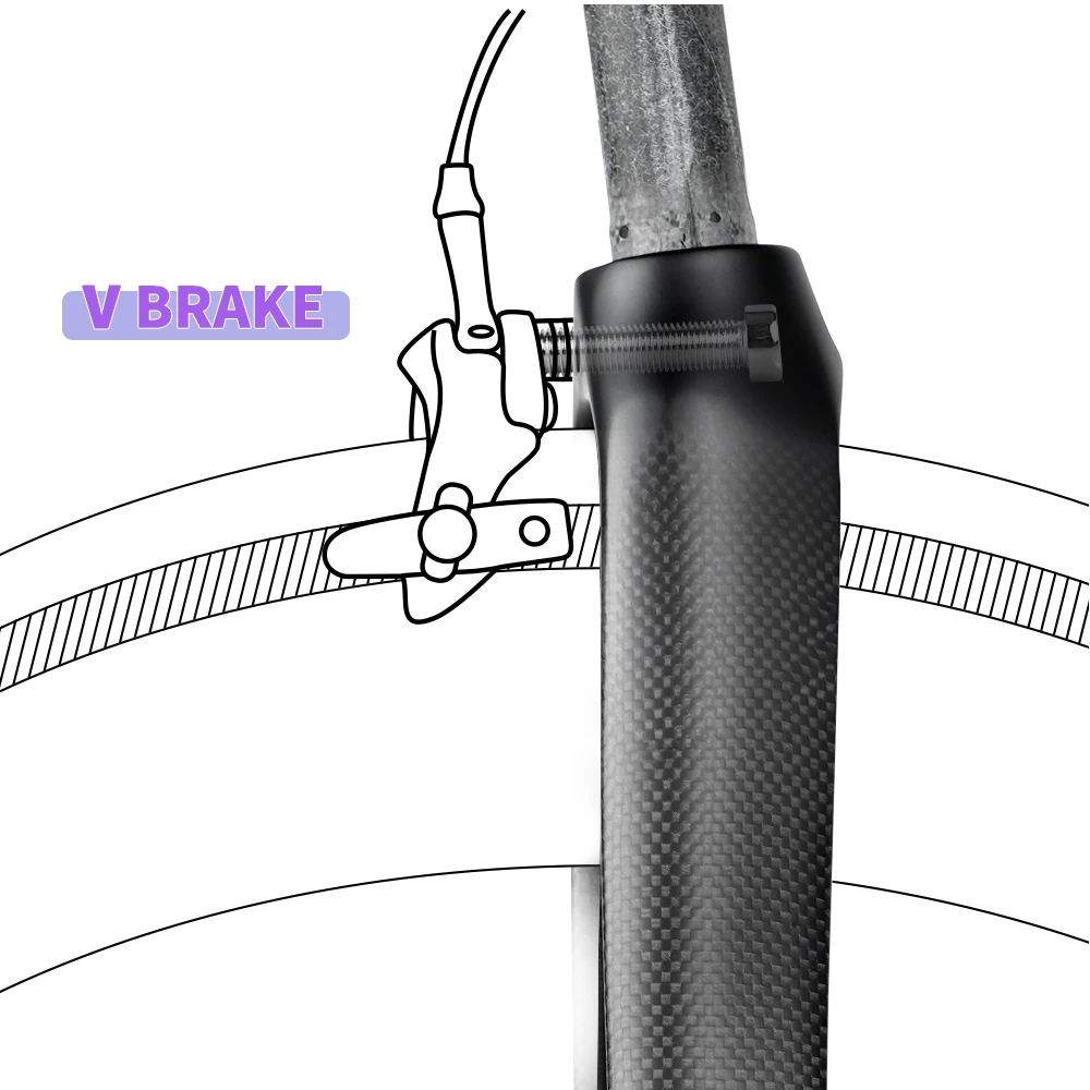 Велосипедная вилка из углеродного волокна передние вилки для велосипеда 700C