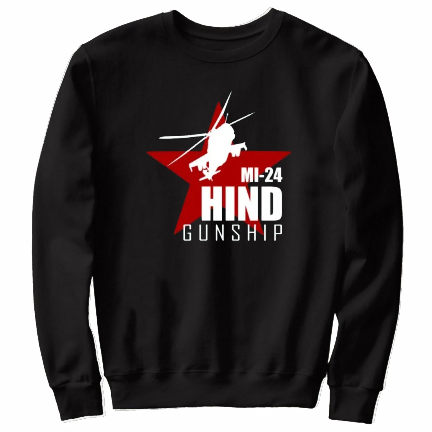 Советский Ми-24 Hind Gunship русский пуловер с вертолетом толстовка из 100% хлопка