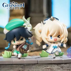 Genshin Impact Account Battlefield Heroes Theme Series Blind Box Kawaii Action Figures Mystery Box Guess сумка Toys for Girls
