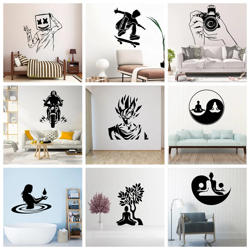 1 шт. настенная роспись в виде звёздочки для гостиной съемная детской комнаты