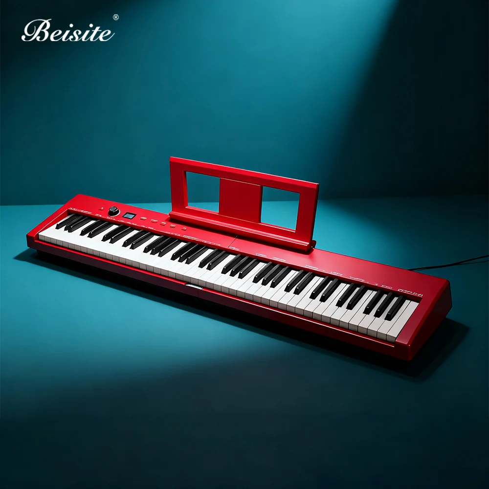 Фото Beisite S-216 Электронное складное 88-клавишное портативное фортепиано MIDI-клавиатура Перезаряжаемая батарея Встроенный динамик для путешественников №1