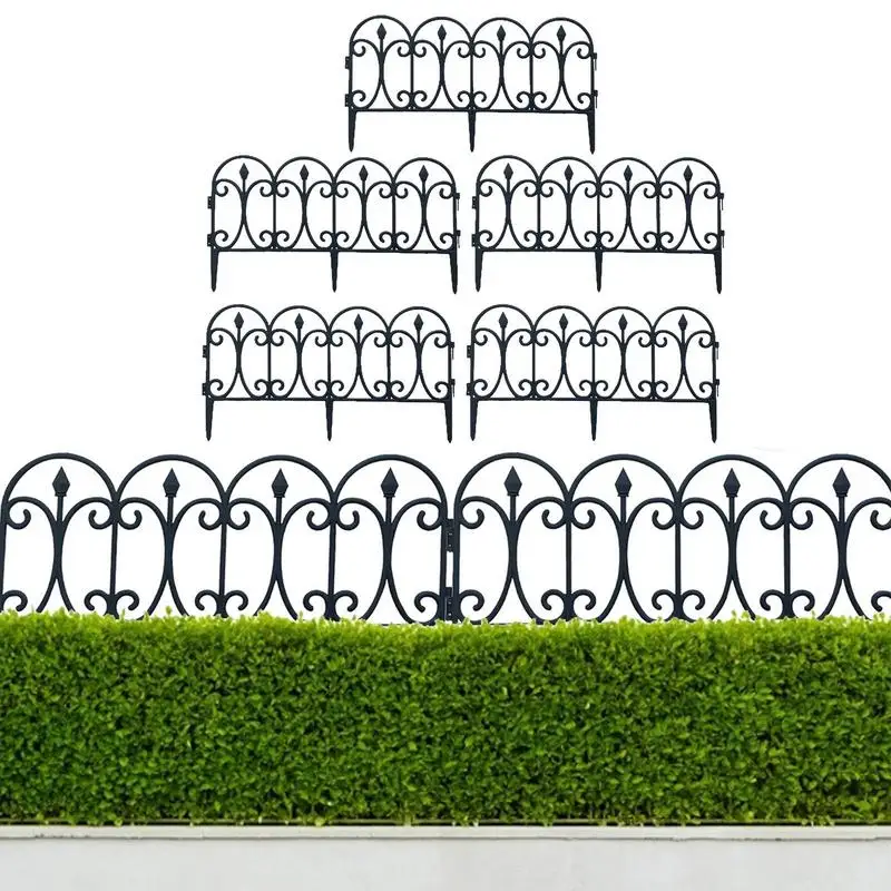 

Decorative Garden Fence Landscape Wire Border Detachable Garden Fencing Outdoor Border Edging For Garden Lawn Yard Decor