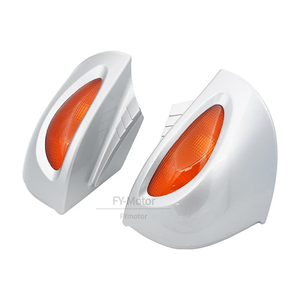 

Мотоциклетные левые и правые боковые зеркала заднего вида с указателями поворота, янтарные линзы, подходят для BMW R1100RT R1150RT R1100RTP