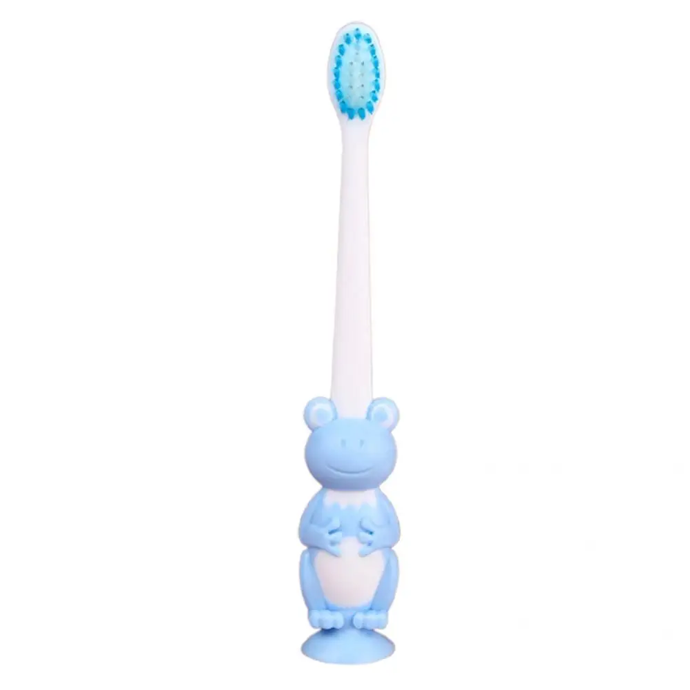 

Manual Tooth Brush Food Grade Material Practical Ergonomic Design Manual Training Kids Tooth Frogs Brush