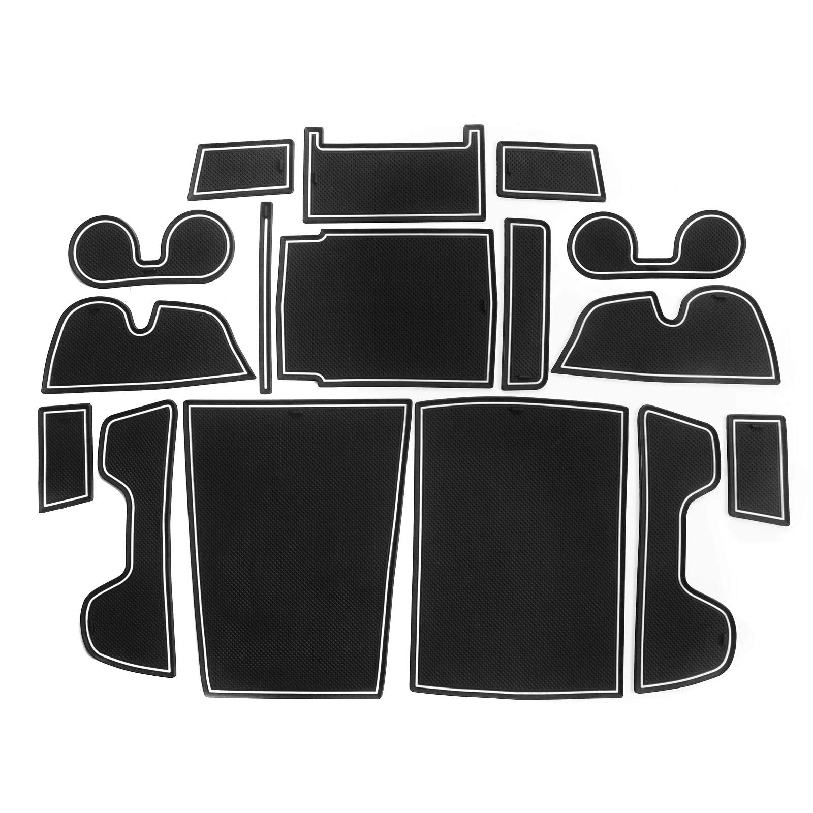 

Противоскользящий коврик для чашки с прорезями для ворот для Toyota Bz4x 2021 2022 2023, аксессуары для интерьера Subaru Solterra, нескользящая накладка на дверную пазку