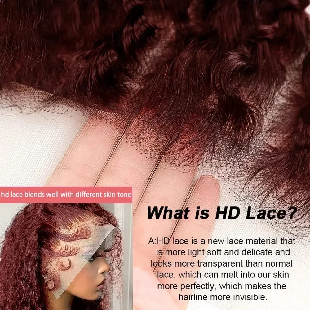 Парик Aaliweya длинный кудрявый из человеческих волос 13x4