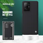 Чехол для Xiaomi Mi 11T Pro 5G, текстурированный нейлоновый чехол Nillkin в деловом стиле, мягкая задняя крышка из ТПУ с краями для Xiaomi Mi11T Mi 11T Pro, зеркальный чехол