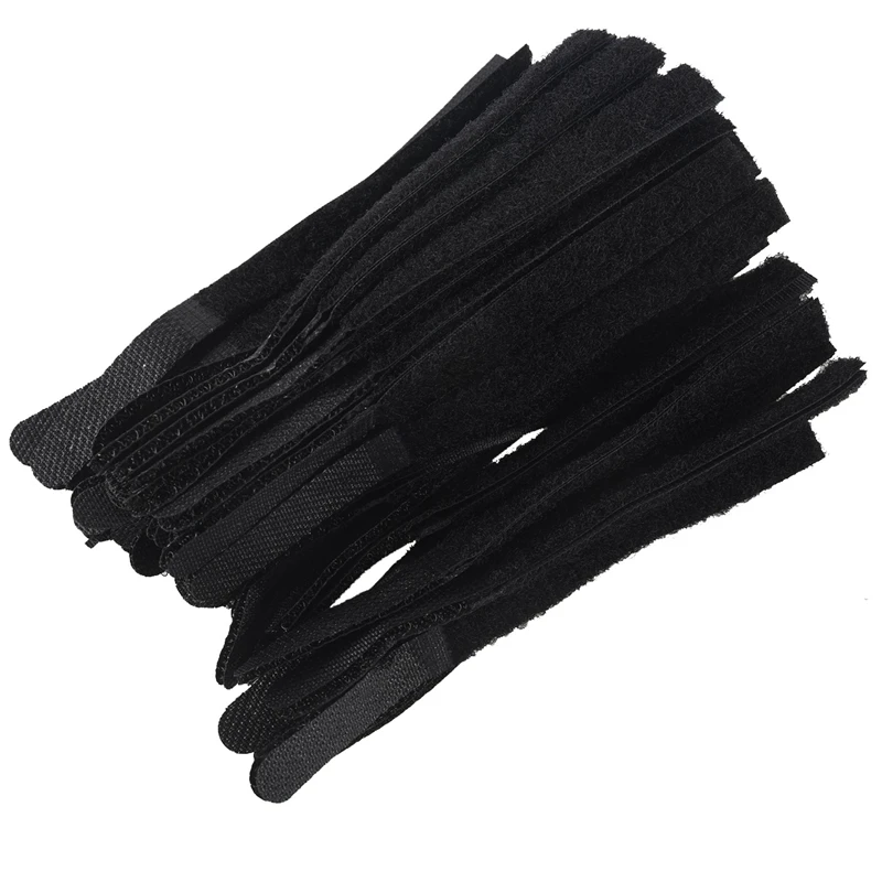 

5X Approximately 100Pcs Cable Ties Black Straps