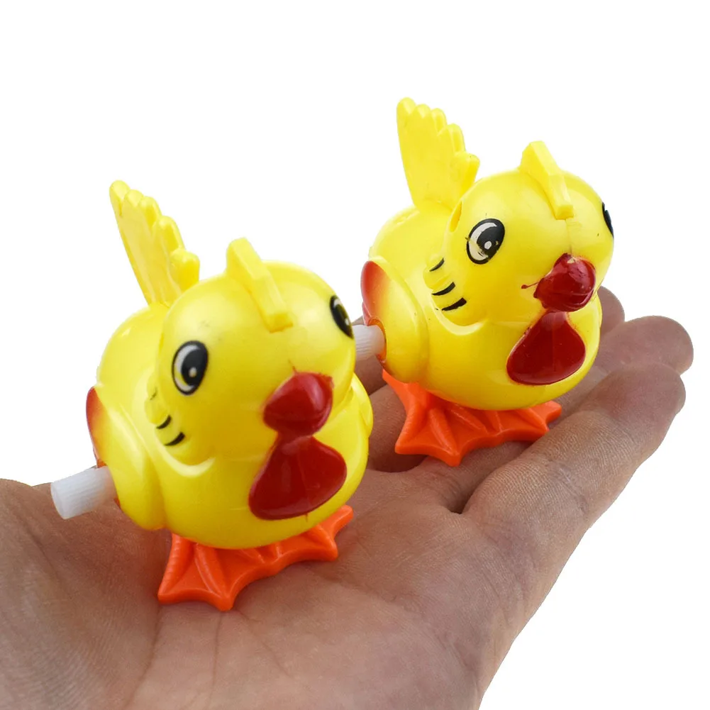 

Novelty Funny Cartoon Mini Bouncing Yellow Rooster Model Toys Clockwork Toy Creative Cute Bouncing Rooster Clockwork Toys