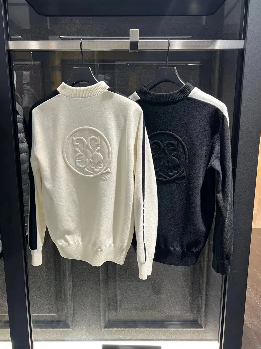 2023 Golf knit jacket Autumn/Winter Men's double windproof lining sweater Warm thick coat High quality golf jacket handsome Look