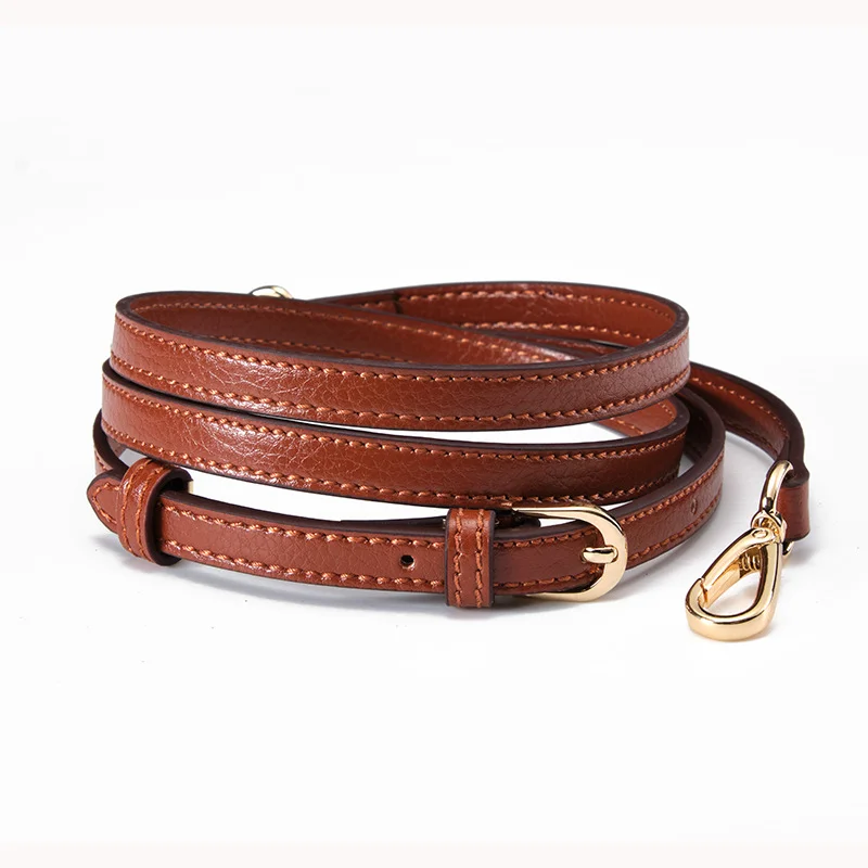 1.2cm wide Leather Replacement Belt Crossbody Strap Purse Handles Luxury Adjustable Shoulder Strap Women Bag Accessorie