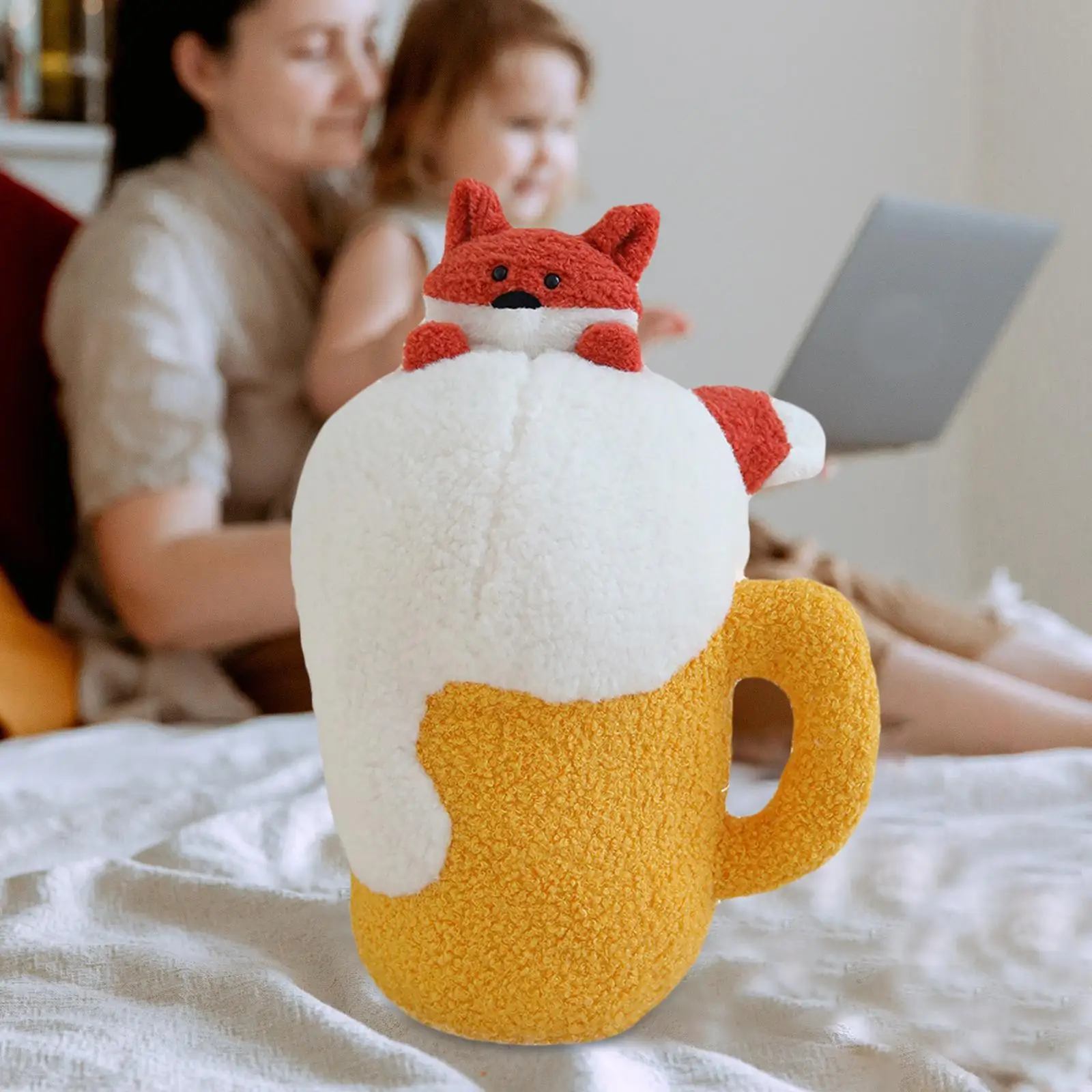 Очаровательная пивная плюшевая игрушка-подушка игрушки для сна мягкие дивана