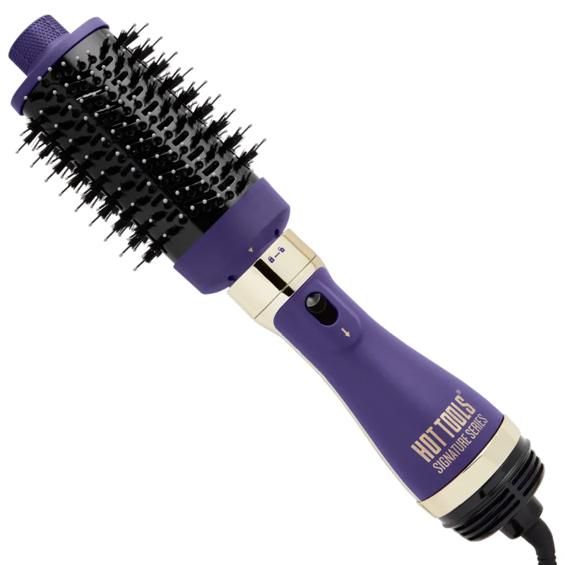 

One-Step Hair Dryer Volumizer with Detachable Medium Head, Purple Blow Dryer