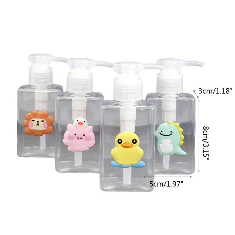 RXJC 100 мл мультяшный узор карамельные цвета многоразовый флакон для духов пустые