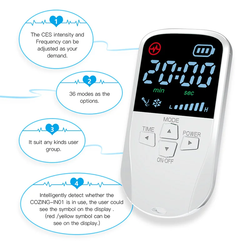 

Relieve Mental Tension Cranial Electrotherapy Stimulation CES Technology Reduce Insomnia Sleeping Better Device