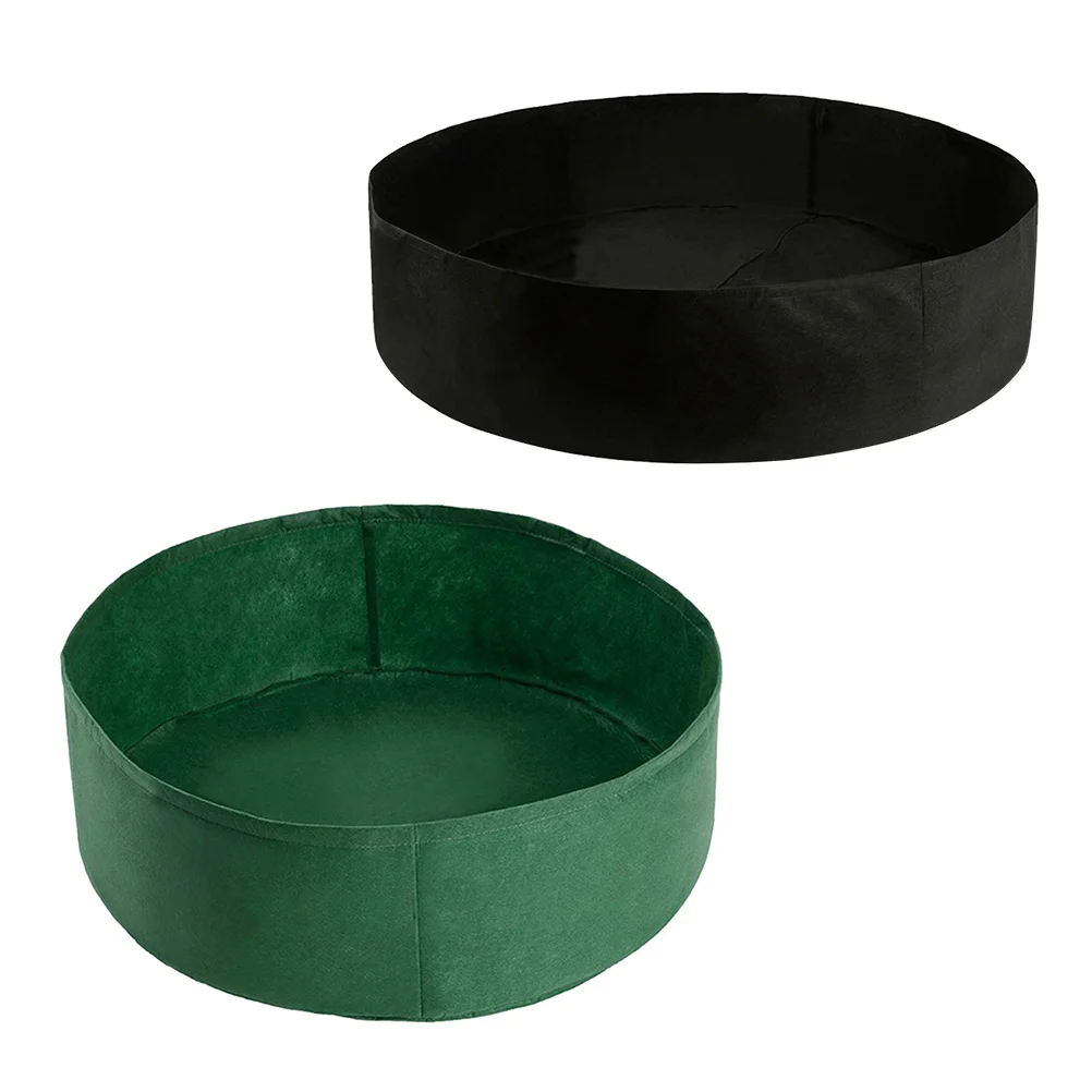 

1PC Felt Planting Bag Round Planting Pouch Breathable Plants Growing Bag Gardening Bag for Indoor Garden Yard Outdoor