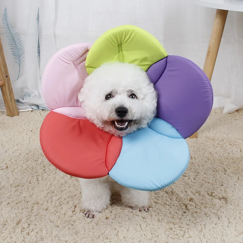 

Soft Cloth Does Not Lick Anti-licking Ointment Circle Beauty Flower Anti Scratch Pet Protective Cover Neck Soft Protective Cover
