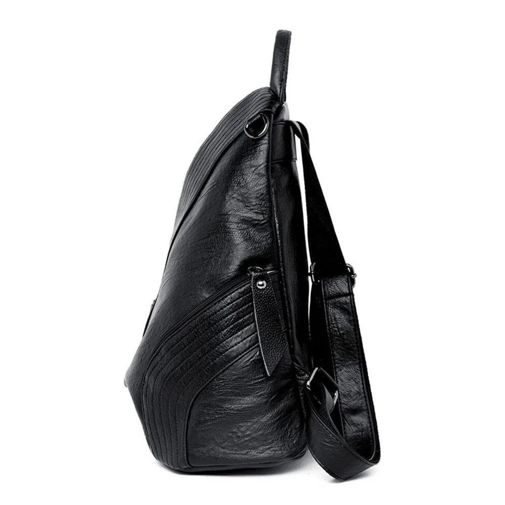 Рюкзак женский из овечьей кожи сумка на плечо для девушек большой